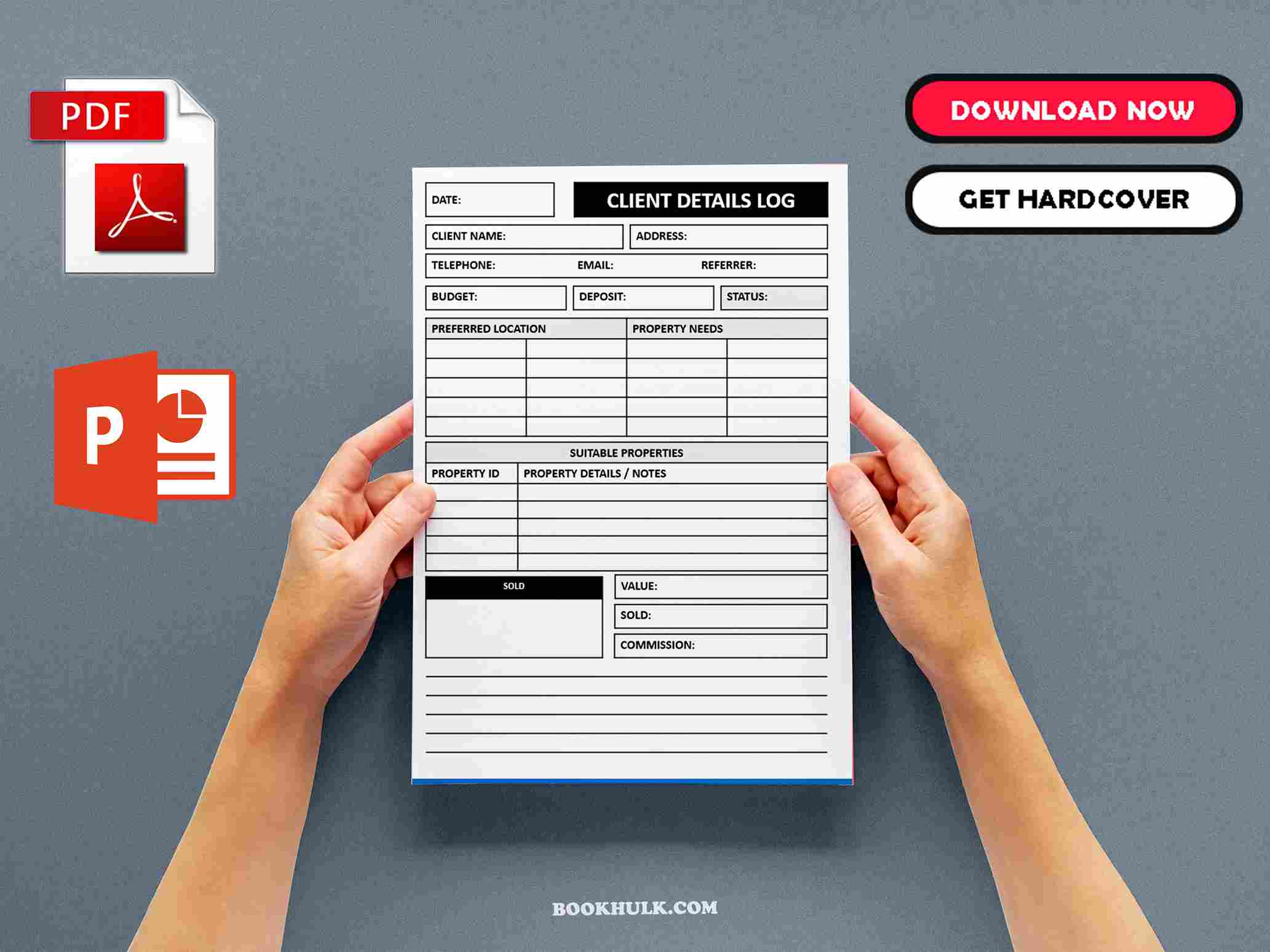 Printable Real Estate Client Information Sheet Template